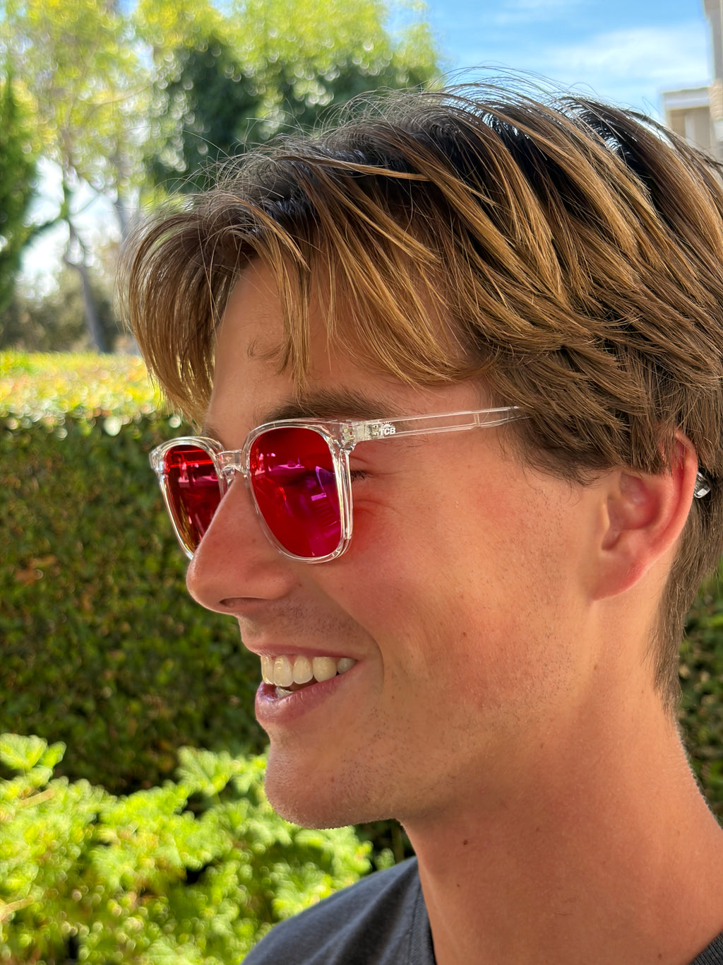 TCB Red Lens Glasses