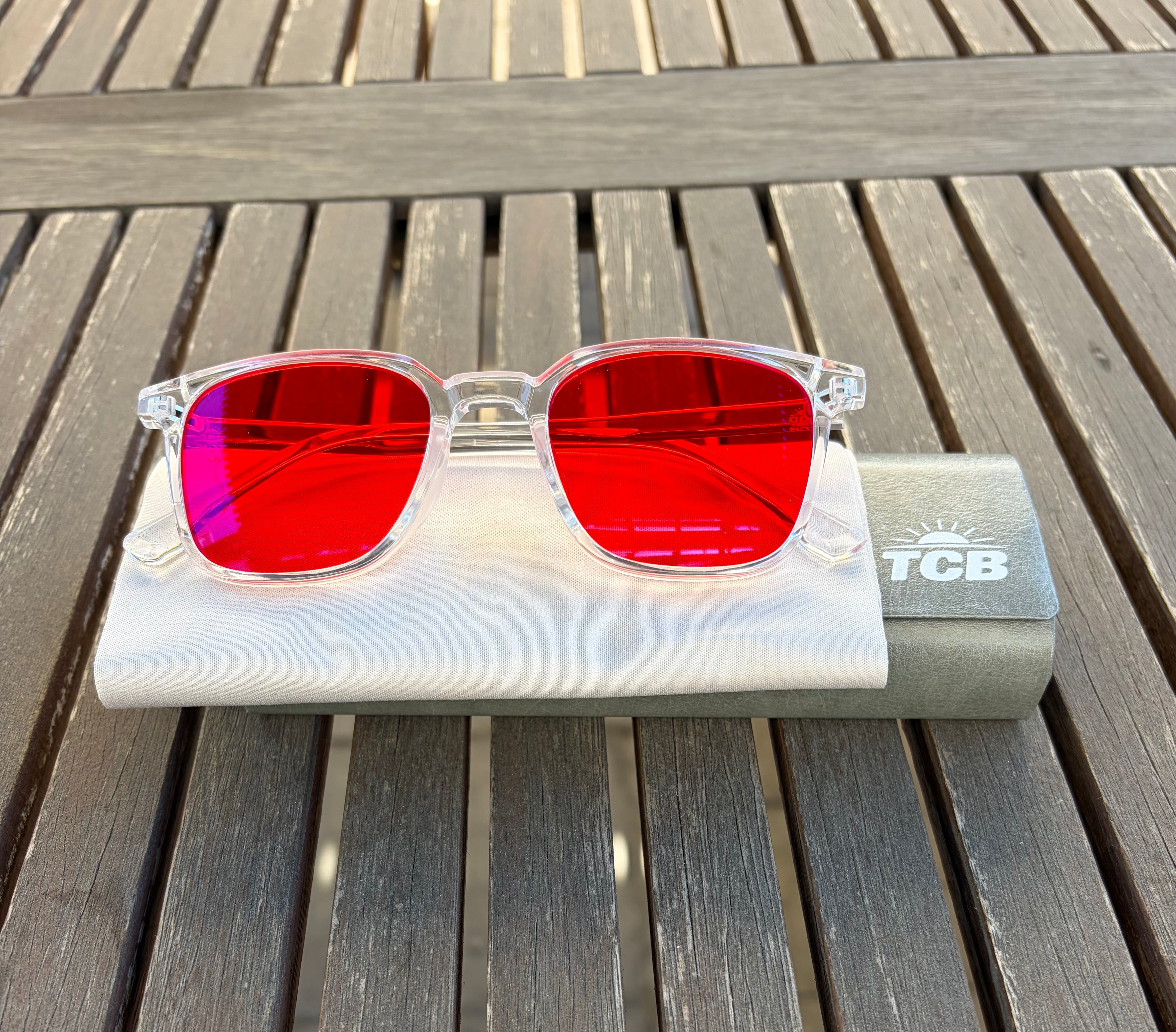 TCB Red Lens Glasses